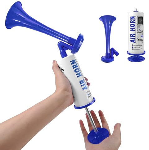 yuejuhe Airhorn Druckluft Hupe, Druckluftfanfare Air Horn Extrem Laut, Gas Tröte, Signalhorn, Gashupe, Lufthorn für Handball Fußball Stadionhorn Boot Party