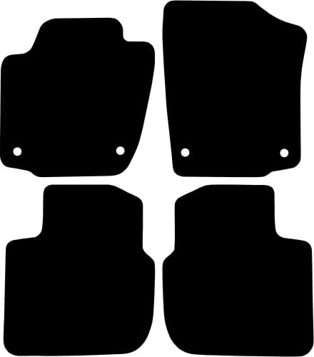 Kovvar Fußmatten passend für Skoda Rapid 2012-2019 Passend zur Ausführung: Limousine/Spaceback | Qualität: Basic