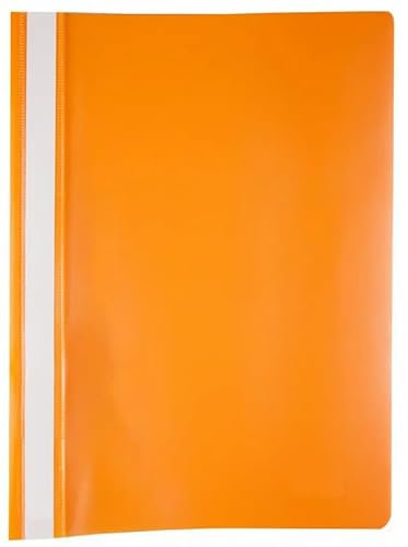 Papiertiger Schnellhefter PP für Schule und Büro (Standard, Orange, 100er Pack)
