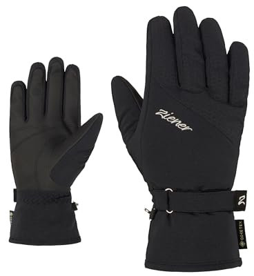Ziener Damen Klaire Ski-Handschuhe/Wintersport | Gore-Tex, sehr warm, Black, 7