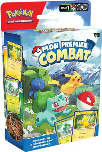 Pokémon: Mon Premier Combat – Pikachu et Bulbizarre du JCC Pokémon (kit de Lancement Contenant 2 Mini-Decks prêts à l’Emploi et des Accessoires)