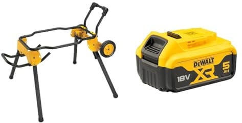 DEWALT DWE74911-XJ Rolling Table Saw Stand + DEWALT Battery