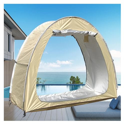 Waterproof Outdoor Bike Storage Shed for 2-5 Bikes - Set of 2 Spliceable Sheds with Double Doors - Bicycle Tent Storage - Weatherproof and Secure Storage Solution