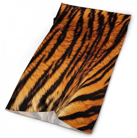 Kopfbedeckung, Tiger-Streifenmuster, magischer Schal, Stirnband, Bandana, Gesichtsschal, Maske, Halswärmer, Halstuch, Gamasche für Outdoor, Sport, Wandern, Radfahren, Angeln, Tiger Streifenmuster,