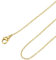 FOCALOOK Chaîne Collier Fine Femme Maille Forçat 45cm Plaqué Or, Chaine Doré 1,4mm en Acier Inoxydable Thin Rolo Chain Necklace Bijou Cadeau Avec Boîte