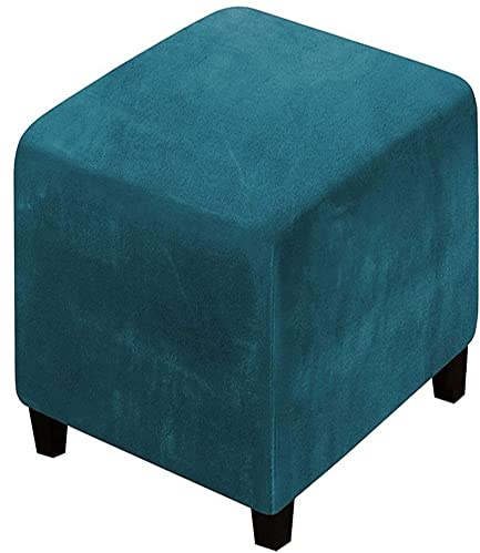 Ottomane Schonbezug Hockerbezug, 40x40/50x50/60x60 Hocker Husse für Fußhocker Quadratisch/Rechteckig, Stretch Bezug Ottomane Abdeckung Überzug Hocker Protector Waschbar Hockerabdeckung ( Color :#3