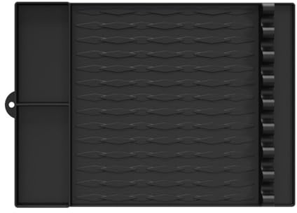 Nuyhadds Tapis de spatule en silicone - Tapis de cuisson en silicone résistant à la chaleur - Tapis de cuisson latéral - Coussinets de barbecue, cuillères, protection pour compteur de cuisine