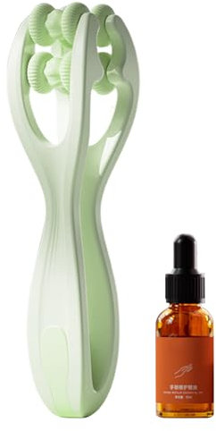 Massaggiatore Per Dita - Massaggio Mano Con Doppia Rulli,Esercitatore Portatile Benessere Mani Uomo Donna Casa Viaggio Bellezza