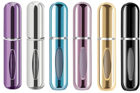 ZeniPremunz 5ML Perfume Atomisers Refillable,Easy to Mini Perfume Refill Bottles,small perfume spray bottle for Purse, Handbag, Pocket and Luggage(5PCS)