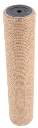 Poteau à Chaton en Sisal Khaki, Structure Verticale DIY, 1 Pièce | Poteau Arbre A Chat, Accessoires Vis et Montage Facile, Usage Intérieur