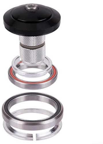 Besshepplo 42 52 mm Fahrrad-Headset mit Kern, doppelt abgedichtete Kugellager, Aluminiumlegierung, Edelstahl-Kugellager für 28 6 mm gerades oder konisches Steuerrohr für oberes 40 mm unteres 52 mm