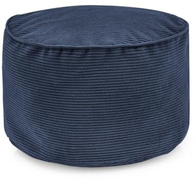 LUMALAND Comfort Line Pouf Feincord | softes Indoor Cord Sitzkissen - als Sitzsack Erwachsene oder Sitzsack Kinder | Hocker 25x45cm, 50L | 3in1 Bean Bag - kompakter Sitzpouf, Tischchen oder Fußschemel
