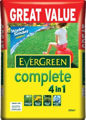 Scotts Miracle-Gro Evergreen Complete 300 Sq M Lawn Food, Weed and Moss Killer Bag