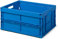 1a-TopStore Faltbox / Klappbox FB 475/240-0, 32 liter, 475x350x240 mm (LxBxH), blau, langlebig, Industriequalität mit Rippenboden, made in Germany