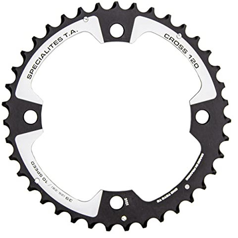 SPECIALITES Plato Monociclo 10V 42 Dientes-BCD 120mm Negro para SRAM, Unisex-Adult, Black, Talla única