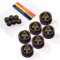 CUESOUL 6 Stück 9 Layer-14mm Pigskin Queue Spitzen für Billiard (Hard)