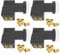 4X ARLI Universal Quad LNB 0.1 dB – 4 Teilnehmer mit Wetterschutz + 16x F-Stecker vergoldet 40 mm Feed HDTV 4K 8K DVB-S2