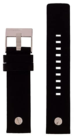 Diesel Uhrenarmband 22mm Leder Schwarz Uhrband DZ-7307 / LB-DZ7307