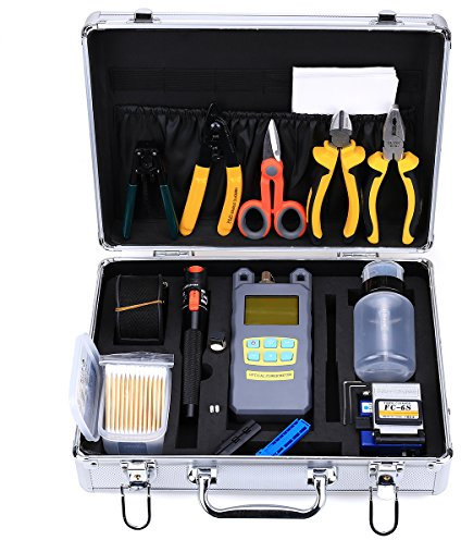 Cruiser 24 in1 Fibre optique Tool Kit de raccordement Fc-6s Fibre Cleaver Puissance optique au mètre Localisateur visuel