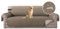 H.Versailtex Sofa Protector for Pets, Water Resistant Sofa Slipcover 4 Seater for Kids, Machine Washable Quilted Couch Covers with Adjustable Elastic Straps(Taupe/Beige)
