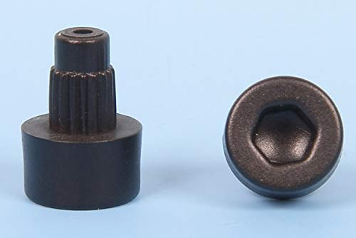 Pannenklöpper Zierstopfen/Zierschraube Innensechskant 10 St. schwarz für Alufelge 11,5-6,5
