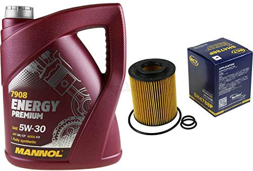 Filter Set Inspektionspaket 5 Liter MANNOL Motoröl Energy Premium 5W-30 API SN/CF SCT Germany Ölfilter