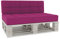 Gutekissen® Palettenkissen Gesteppte Kissen mit Knöpfen, Palettenauflagen Sitzkissen Rückenlehne Gesteppt PFG (Set (Sitzkissen 120x80 +Rückenlehne 120x40), Rosa)