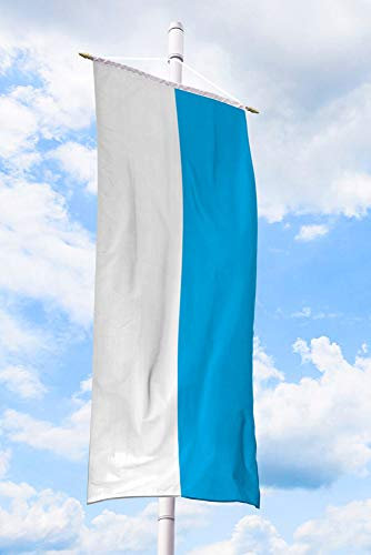 Deitert Bundesland-Flagge Bayern – 80x200 cm Bayern-Flagge (Streifen), Bannerfahne aus reißfestem Polyester, Bayern-Fahne mit Doppelsicherheitsnaht gesäumt