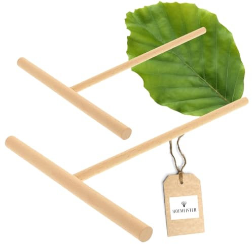 2x HOFMEISTER® Teig-Verteiler für Crepes, Galettes & Pfannkuchen, 22 cm, verteilt den Teig hauchdünn & gleichmäßig, kein Kratzer oder Plastik auf der Heizplatte, hitzebeständig, Buchen-Holz