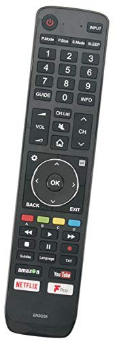 ALLIMITY EN3G39 Remote Control Replace fit for Hisense 4K UHD TV H49N5500 H43A6200 H50N5300 H55A6250 H49N5700 H65A6250UK H50A6200UK H65A6250 H55A6200UK H50A6200 H50A6250UK H49N5500UK