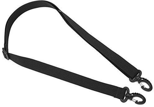 BAIGIO Ersatz-Schultergurt Verstellbar Schulterriemen Tragegurt mit drehbaren Haken für Handtaschen Laptop-Aktentaschen Umhängetaschen Taktisch Schultertasche (Schwarz)