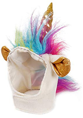 VILLCASE Halloween-Kostüme für Hunde und Katzen, 22–30 cm, niedliches Einhorn-Hut, Cosplay-Mütze, Zubehör für Katze, Hund, Welpe