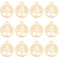 UNICRAFTALE 12 pz Oro Piatto Rotondo Ciondoli Albero Della Vita in Acciaio Inox Ciondoli in Metallo Piccolo Foro Pendenti e Ciondoli per Collane Bracciali Creazione di Gioielli Hole 1.2 mm