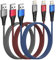 iPhone Ladekabel 2M 3Pack, Lightning Kabel Apple MFi Zertifiziert, AINPOW USB iPhone Kabel 2M Nylon Lange USB Ladekabel für iPhone 14 13 12 11 Pro Max Mini XS XR X 8 7 6s Plus 5s SE 2020 iPad Mini Air