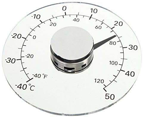 Außenthermometer, Fensterthermometer Aussen, Bleifrei, Batteriefrei, Selbstklebend, Transparent, Wasserdicht, Heimthermometer Für Tür Und Fenster