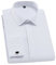 Chemise de smoking blanche à manches longues pour homme - Boutons de manchette de luxe formels - Chemises d'affaires, de fête, de mariage, blanc, XL