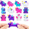 POPOYU Mini Einhorn Mochi Squishy 12 Stück Squishy Kawaii Set,Squishy Mochi Einhorn,Squishy Fidget Toy Mochi für Mädchen,Anti Stress Squishies Spielzeug für Weihnachten Gastgeschenk Kindergeburtstag