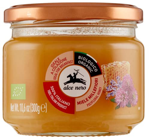 Alce Nero Miele Millefiori Biologico Miel de fleurs sauvages bio 100 % miel italien bio 300 g