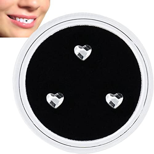 Fopytu 3 Stcs Zähne Edelstein Herzform Schönheit Dental Diamant Kristall Zahn Ornamente Zahn Edel Zähne Schmuck Schmuck