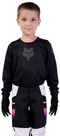 Fox Racing Kids Blackout Jersey Windbreaker Unisex Kinder, Schwarz, M