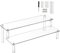 Worown Acrylic Riser Shelf, 2-Tier Clear Display Stand, Clear Display Riser Shelf for Cupcake, Trophy, Perfume, Figures, Cosmetics, Jewelry, Collections and Party Desserts