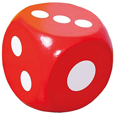 Amagogo Amagogo Großer Schaumstoffwürfel Spielwürfel, 6-seitiger weicher Würfel, 30cm Lehrmittel Brettspiele für Kinder Party Favors, Lila, Rot