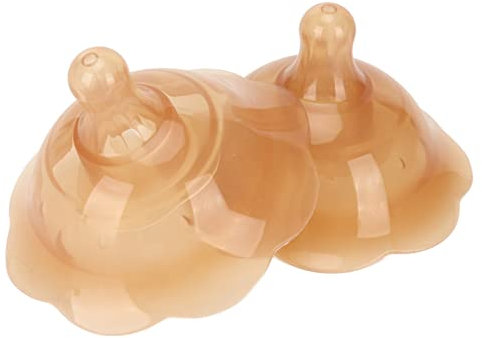 Protège-mamelons en Silicone pour L'allaitement, 2pcs Couvre-mamelons pour L'allaitement du nouveau-né, Double Ventouse en Silicone Nipple Shield Protector Mamelon