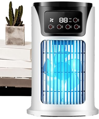 Ventilateur de climatiseur portable,Climatiseurs portables | Climatisation personnelle - Petit refroidisseur d'air de ventilateur de refroidissement silencieux de climatisation pour la chambre à couch