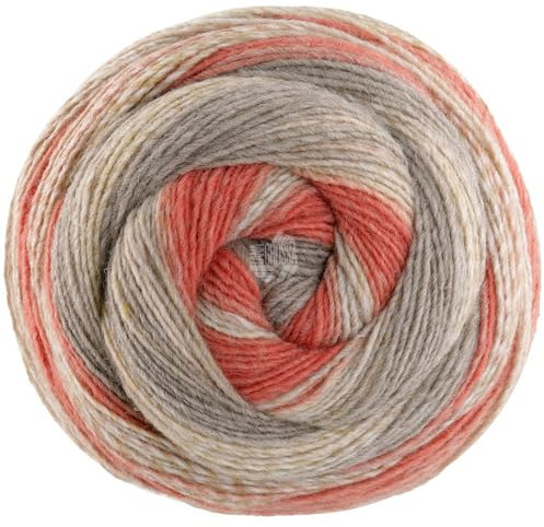 LANA GROSSA Gomitolo Fusione | Dochtgarn mit Farbverlauf | Handstrickgarn aus 60% Schurwolle & 40% Polyacryl | 200g Wolle zum Stricken & Häkeln | 700m Garn FB 2024