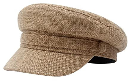 Herrenmütze aus Wolle, französische Baumwolle, marineblau, vielseitig, britisches Baskenmütze Mädchen Goofy Movie Kostüm, khaki, Einheitsgröße