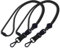 2er-Pack strapazierfähiges, rundes Kordelband, Schwarz Lanyards mit Abnehmbar, Paracord Lanyard mit Metall Ring und Mini Abnehmbare Geflochtenes Lanyard für Schlüssel, Ausweishalter,für Unternehmen