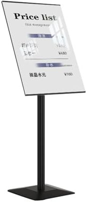 Support de support de panneau publicitaire d'entreprise publicitaire, support de document de dépliant de présentoir d'affiche en métal d'intérieur extérieur commercial, pour bureau/restaurants/école