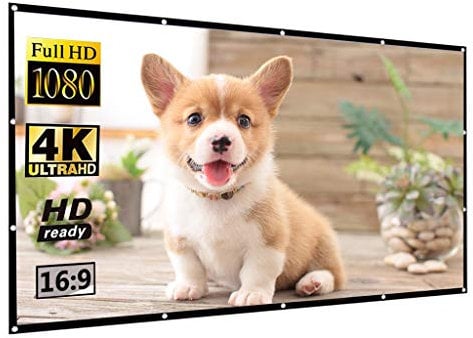 Projector Screen Projector Screen 16:9 Portable Easy Folding Soft Curtain 60/72/84/100/120/150 Inch High-Definition Projection Screen (Size : 100 inch)