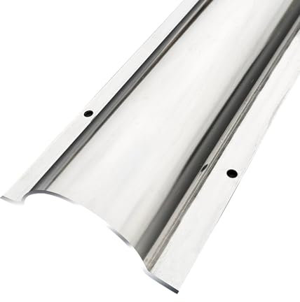 YLLSMGS 39in Stainless Steel Cable Protector Metal Floor Cable Cover Silver Decorative Invisible Trough for Office Home Workshop(80 * 21mm/3.15 * 0.82in)